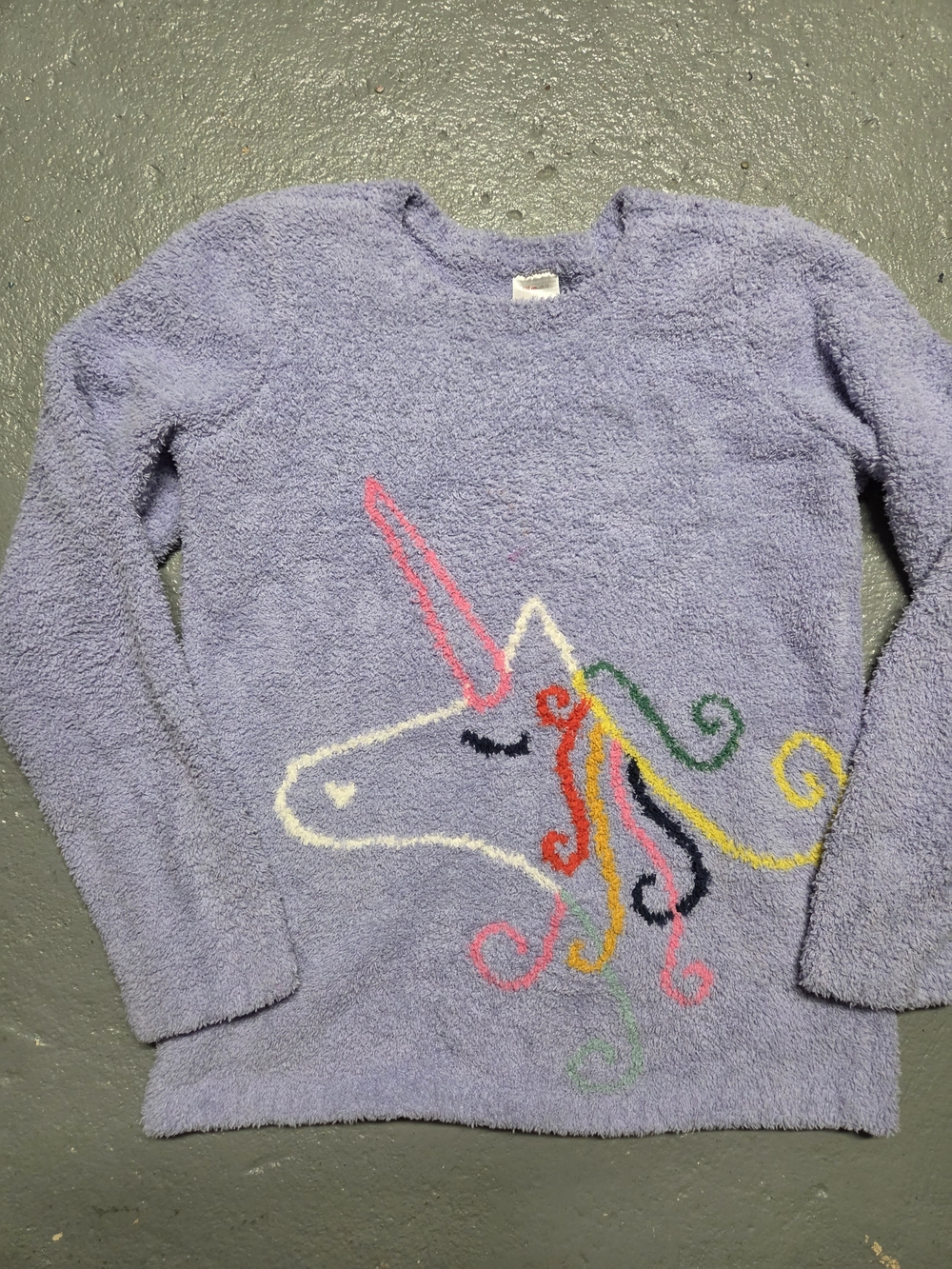 Kids Lavender Unicorn Sweater